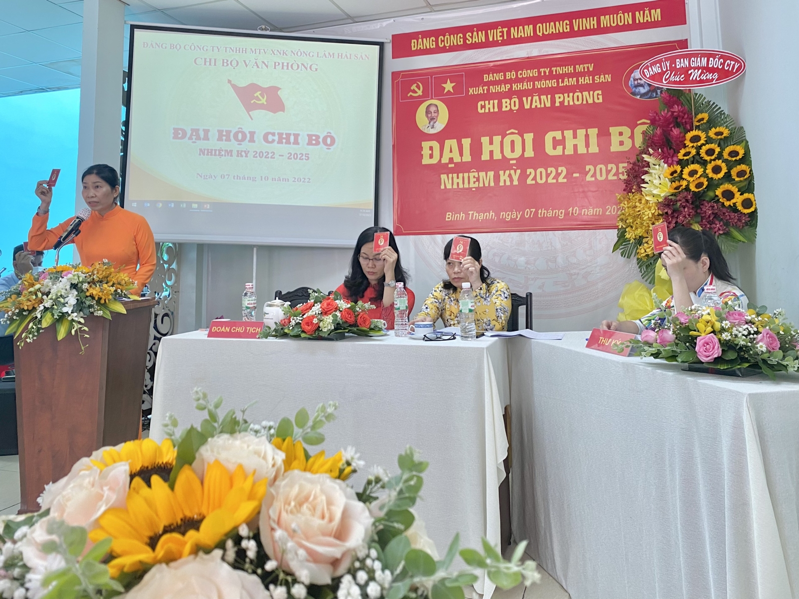 Đại hội chi bộ văn phòng nhiệm kỳ 2022-2025