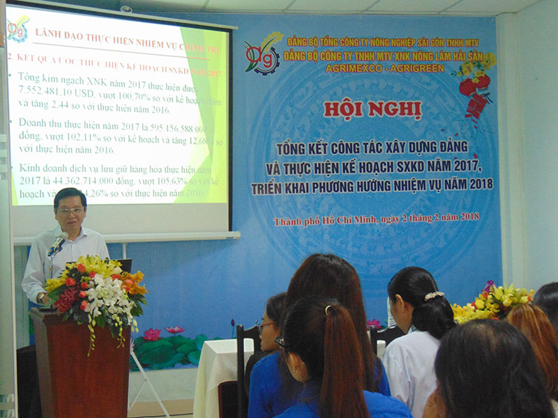 Hội nghị tổng kết xây dựng Đảng và thực hiện kế hoach SXKD năm 2017, triển khai nhiệm vụ năm 2018