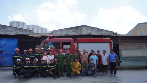 Diễn tập PCCC tại Kho Tân Á