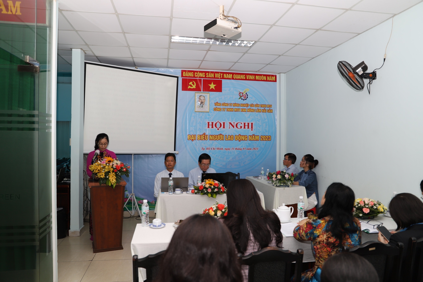 Hội nghị người lao động năm 2023 Công ty TNHH MTV XNK Nông Lâm Hải sản